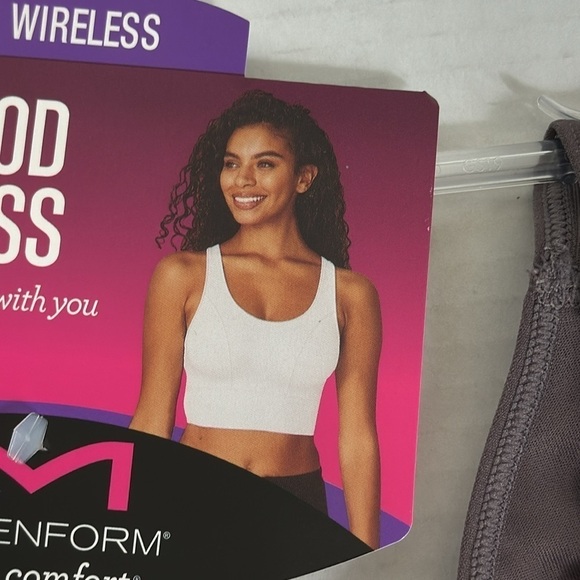 MAIDENFORM Seamless Lounge Tank Bra Large Sparrow (Purple Brown) NWT - Picture 8 of 12